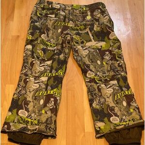 Burton Snowboard Pants vintage Comic Strip